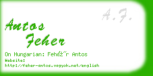 antos feher business card